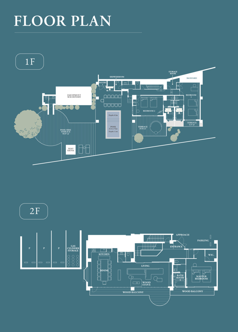 海ノ波音 間取り図 1F・2F