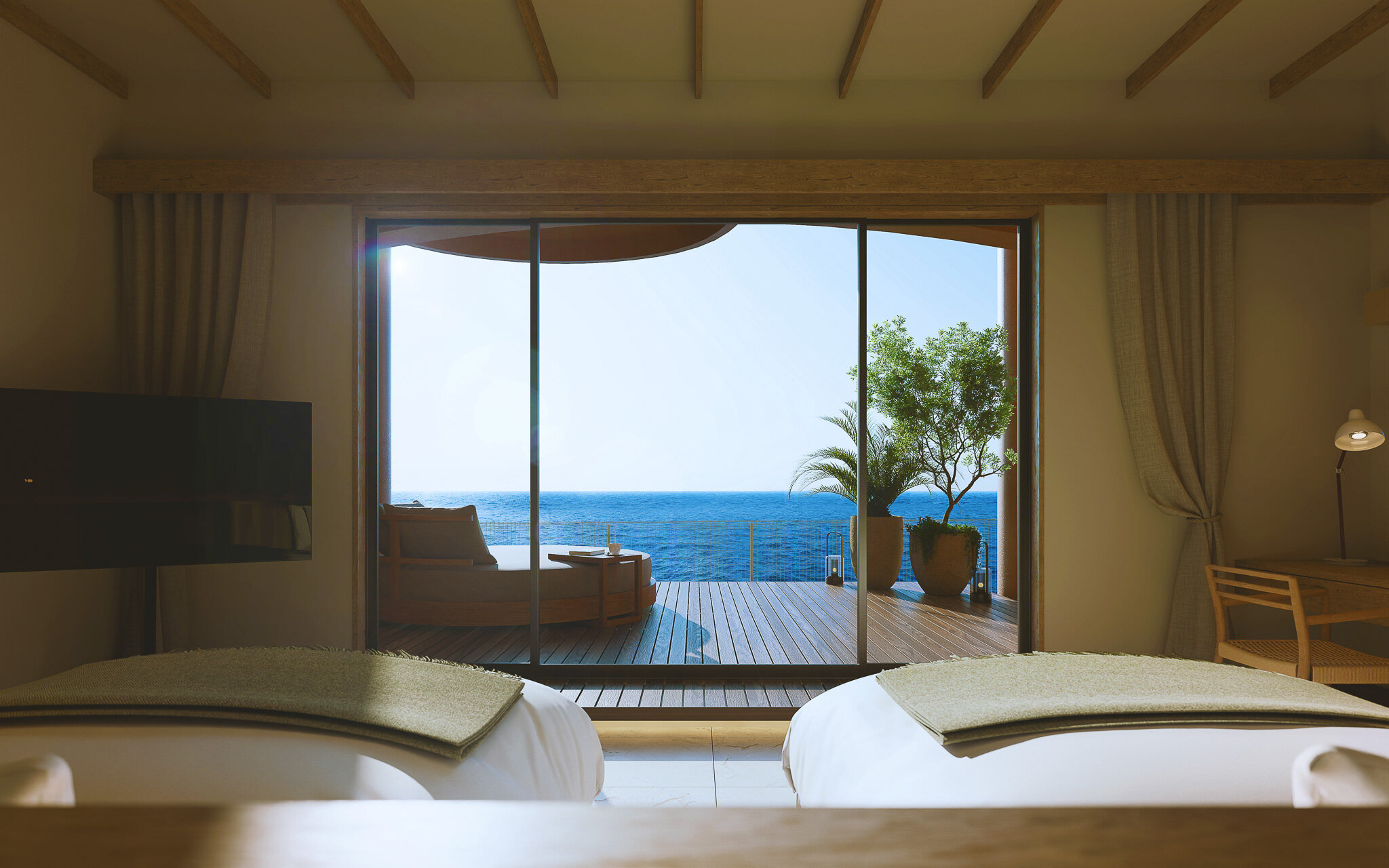 海ノ波音 ベッドルーム1